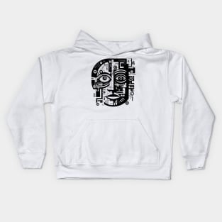 Pop Art Abstract Face Kids Hoodie